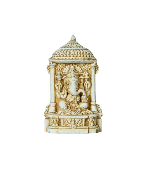 Sowpeace White Ganesh Terracotta Tabletop Art Decor — image 7