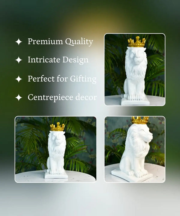Sowpeace White Lion Showpiece — image 4