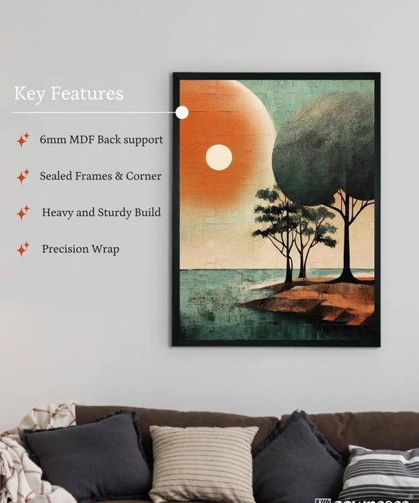 Sowpeace's Handcrafted Bohemian Indian Beach Abstract – Premium Canvas Print for Modern and Artistic Home Decor — image 6