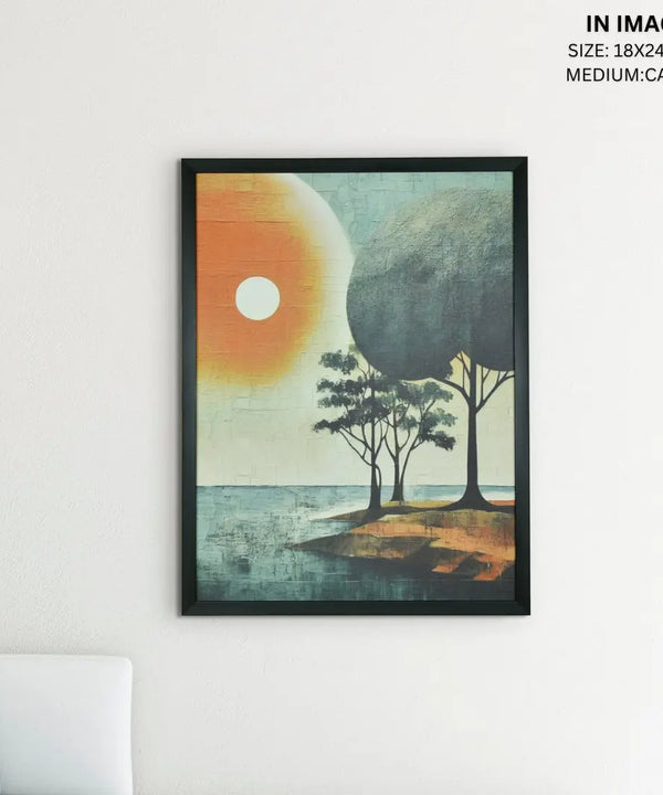 Sowpeace's Handcrafted Bohemian Indian Beach Abstract – Premium Canvas Print for Modern and Artistic Home Decor — image 5