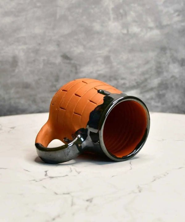 Terracotta Coffee Mug: Artful Fusion for Home and Kitchen — image 6