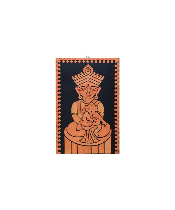 Terracotta Ganesh Janani: Artisan Wall Decor for Home Bliss — image 7