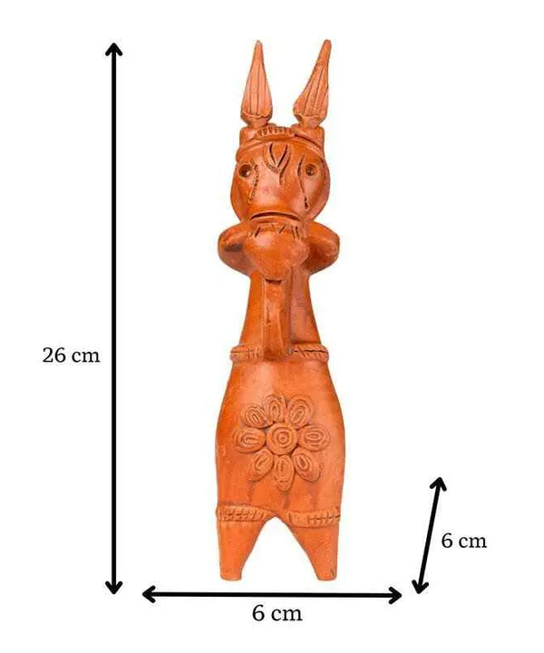 Terracotta Horse: Artisan-Made Tabletop Home Decor Accent — image 6