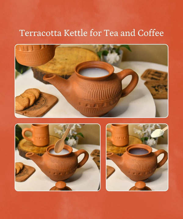 Terracotta Kettle: Artisan Charm for Home and Kitchen — image 4