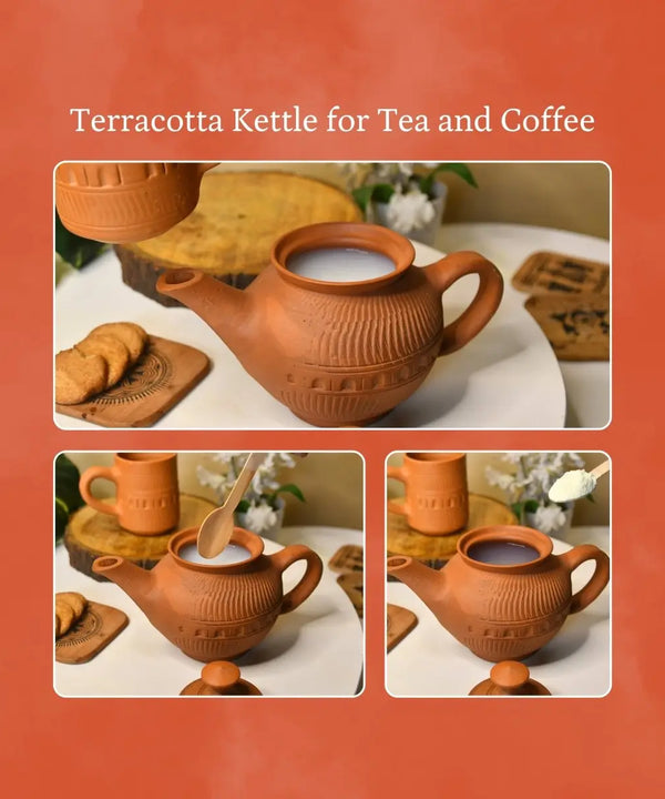 Terracotta Kettle: Artisan Charm for Home and Kitchen — image 4