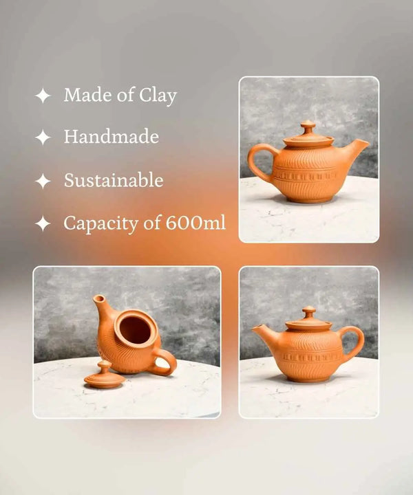 Terracotta Kettle: Artisan Charm for Home and Kitchen — image 3