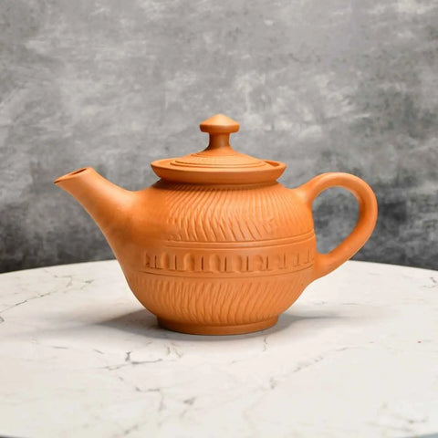 Terracotta Kettle: Artisan Charm for Home and Kitchen