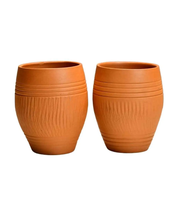 Terracotta Lassi Mug Set: Artisanal Elegance, Functional Design. — image 8