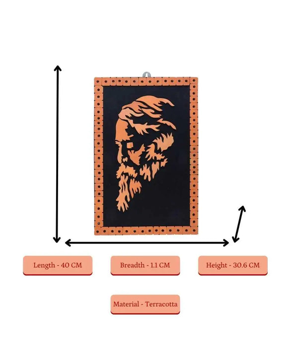 Terracotta Rabindranath Wall Art: Artisan Home Delight — image 4
