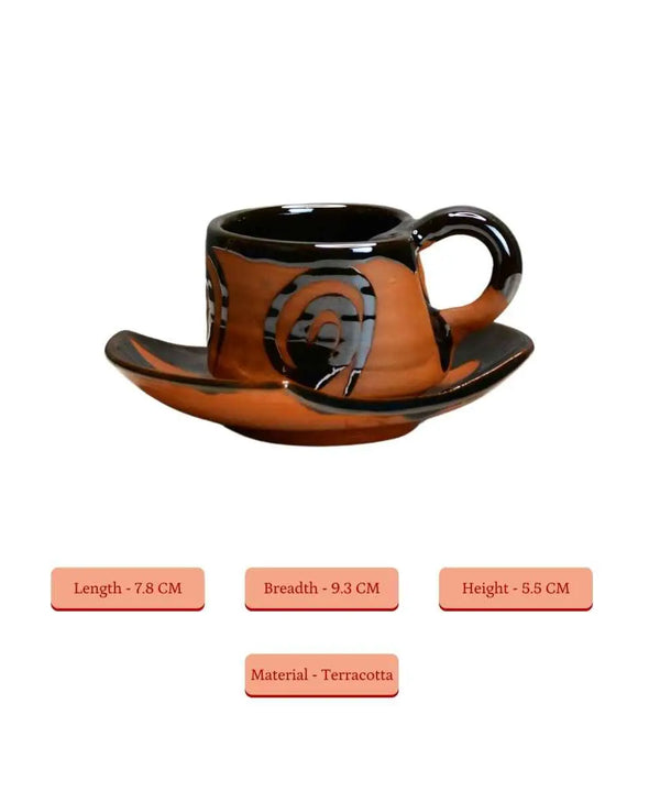 Terracotta Tea Cup Leaf — image 5