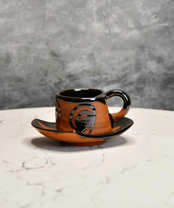 Terracotta Tea Cup Leaf — main view