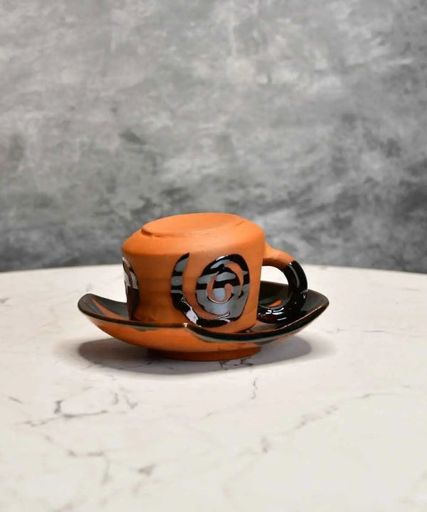 Terracotta Tea Cup Leaf — image 2