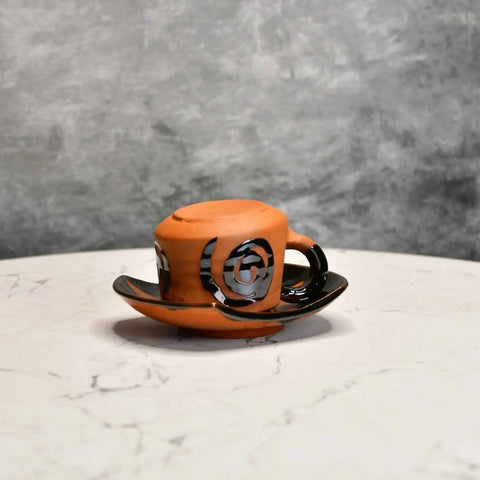 Terracotta Tea Cup Leaf
