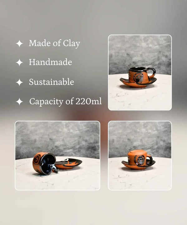 Terracotta Tea Cup Leaf — image 3