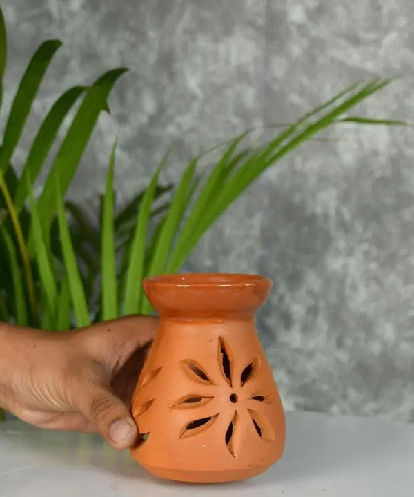 Terracotta Triangle Large Diffuser: Artisan-Made Tabletop Home Decor — image 4