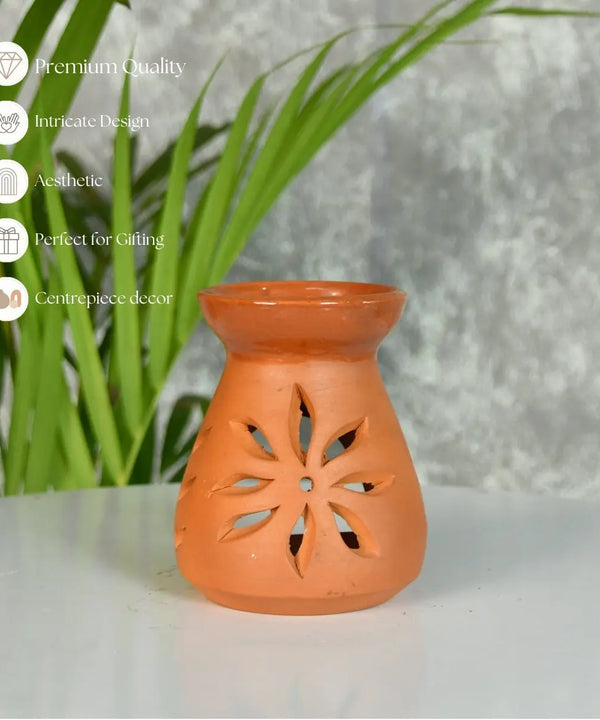 Terracotta Triangle Large Diffuser: Artisan-Made Tabletop Home Decor — image 5