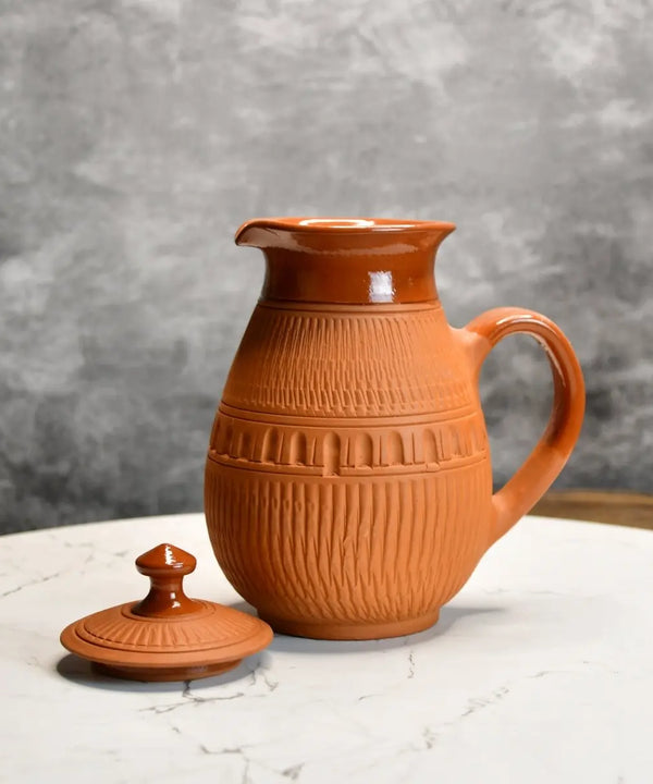 Terracotta Water Jug: Artisan Elegance for Home and Kitchen — image 2