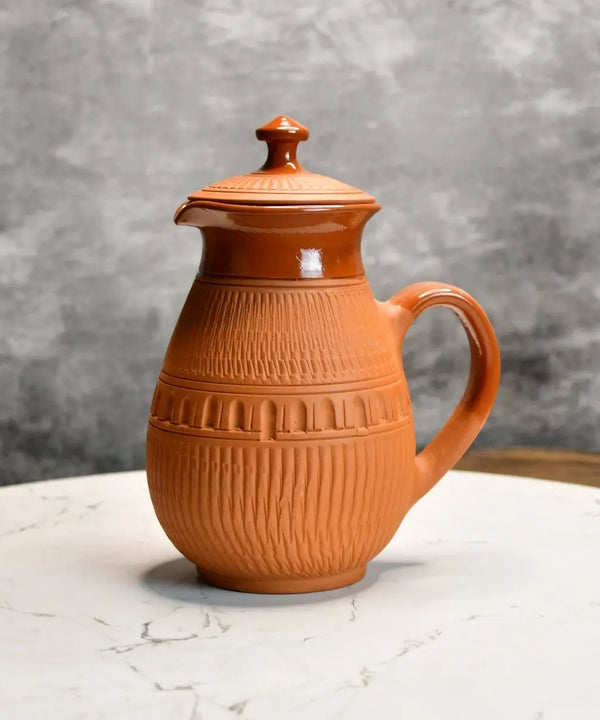 Terracotta Water Jug: Artisan Elegance for Home and Kitchen — main view