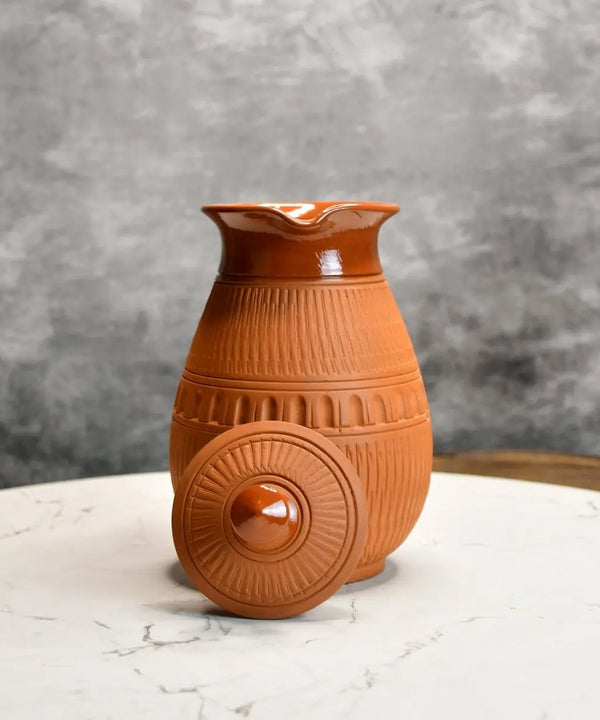 Terracotta Water Jug: Artisan Elegance for Home and Kitchen — image 7