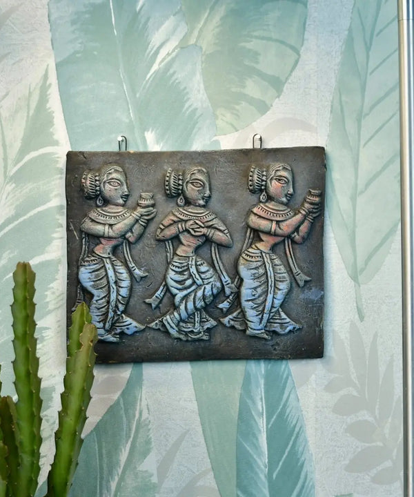 Tribal Essence: Artisan Terracotta Abstract Wall Art for Home — main view