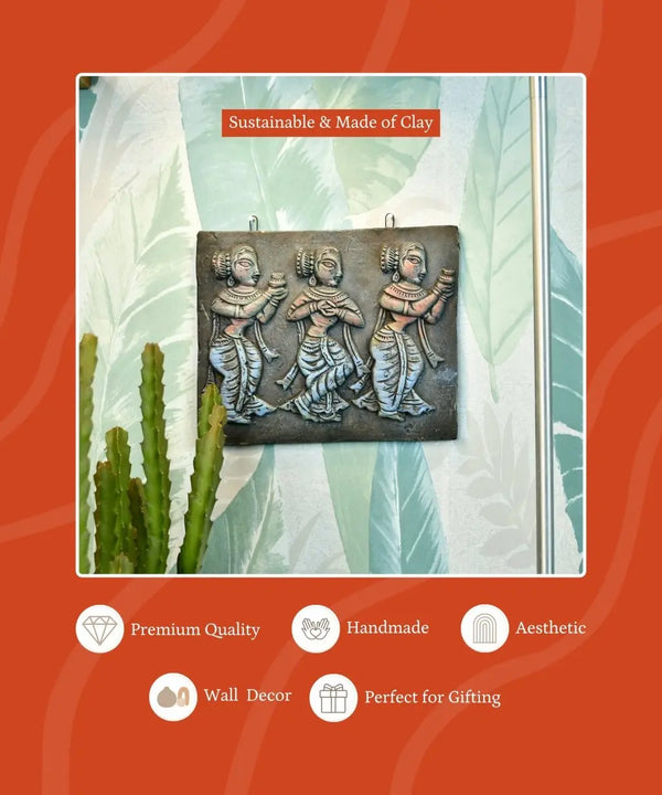 Tribal Essence: Artisan Terracotta Abstract Wall Art for Home — image 3