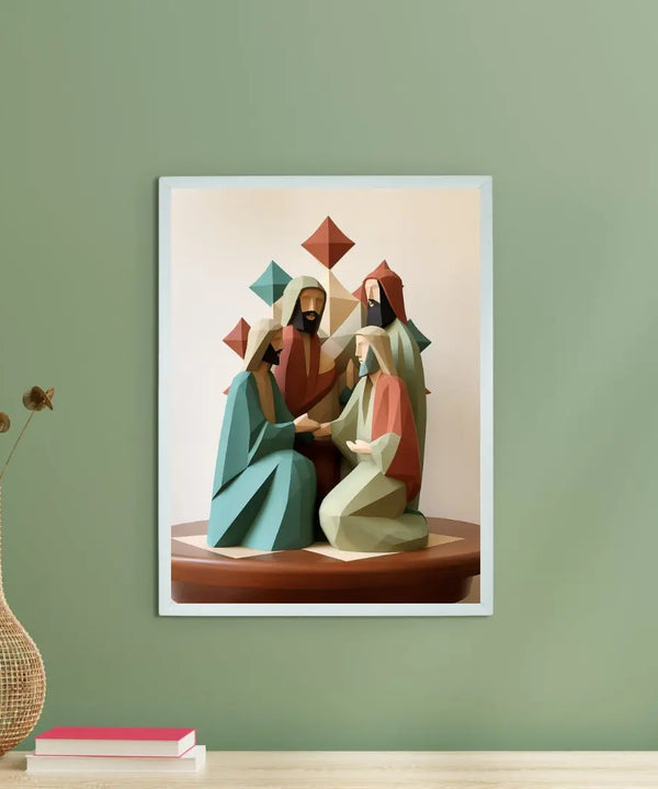 Unveiling Faith: Abstract Disciple Art – Premium Sowpeace Canvas Print for Elegant and Faithful Home Decoration — main view