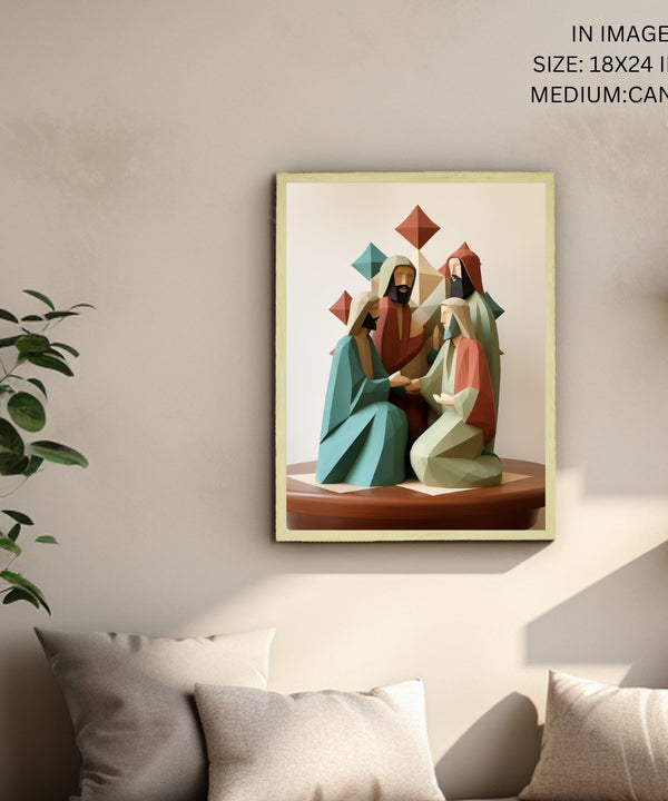 Unveiling Faith: Abstract Disciple Art – Premium Sowpeace Canvas Print for Elegant and Faithful Home Decoration — image 5