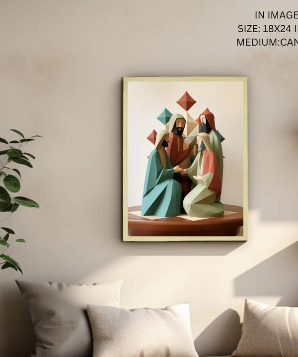 Unveiling Faith: Abstract Disciple Art – Premium Sowpeace Canvas Print for Elegant and Faithful Home Decoration — image 5