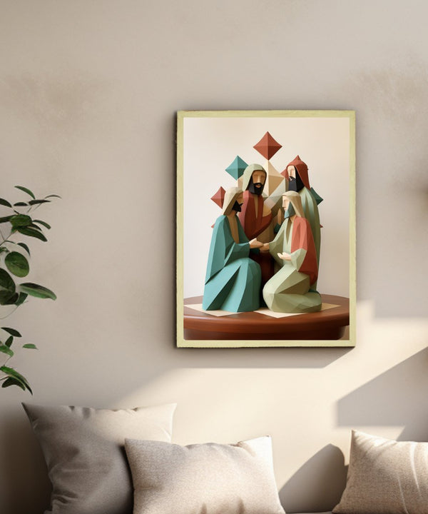 Unveiling Faith: Abstract Disciple Art – Premium Sowpeace Canvas Print for Elegant and Faithful Home Decoration — image 4