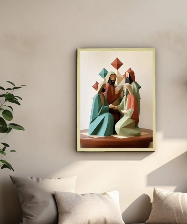 Unveiling Faith: Abstract Disciple Art – Premium Sowpeace Canvas Print for Elegant and Faithful Home Decoration — image 4