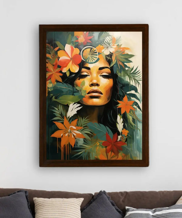 Unwind with Floral Dreams: Sowpeace Handcrafted Canvas Prints – Premium Indian-Inspired Art for Modern and Stylish Interiors — image 3