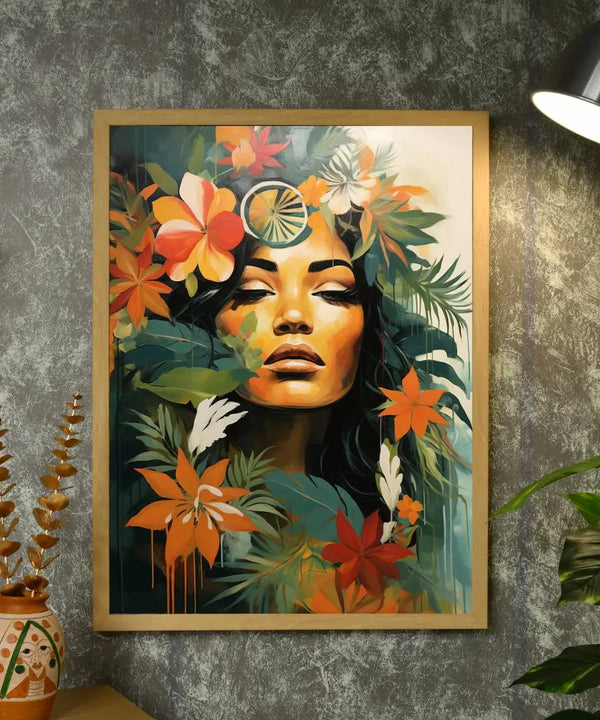 Unwind with Floral Dreams: Sowpeace Handcrafted Canvas Prints – Premium Indian-Inspired Art for Modern and Stylish Interiors — image 4