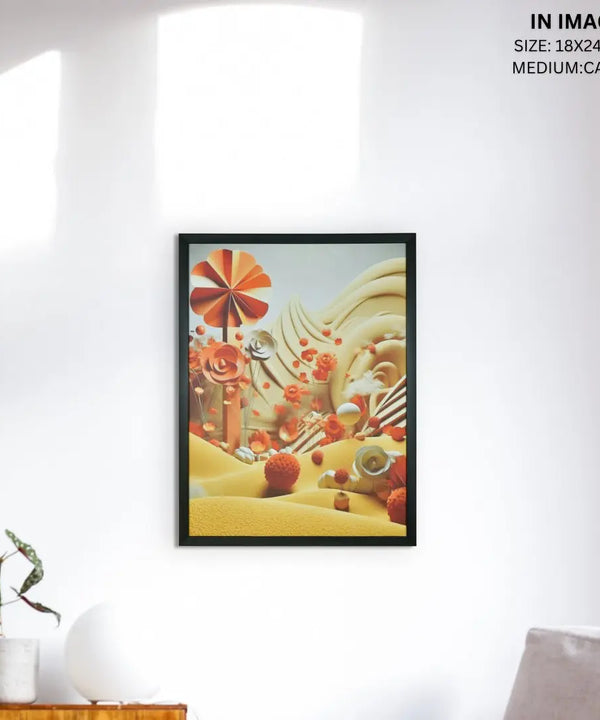 Sowpeace's Handcrafted 3D Autumn Abstract Wall Art – Premium Set of 2, Indian-Inspired Canvas Home Decor — image 11