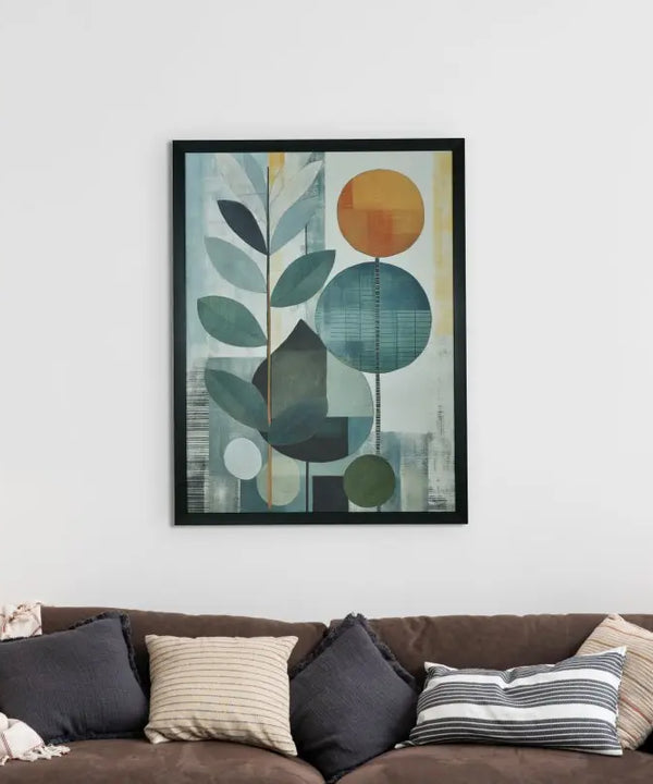 Sowpeace's Handcrafted Scandinavian Sphere Leaves Abstract Wall Art – Premium Canvas Prints for Contemporary Home Decor — image 7