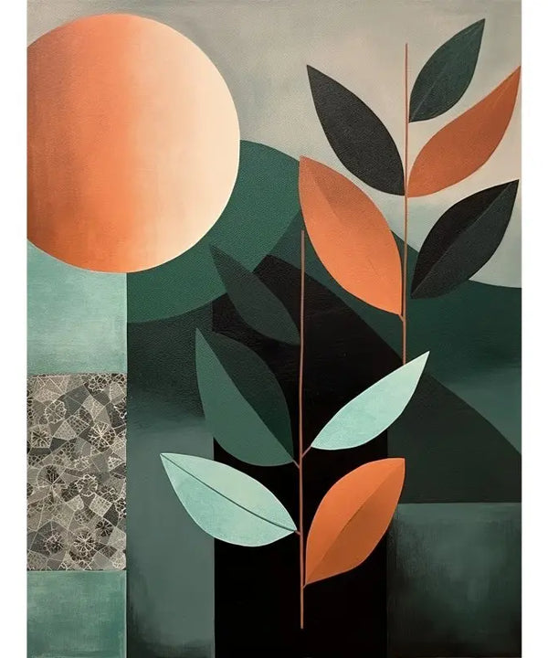 Sowpeace's Handcrafted Scandinavian Sphere Leaves Abstract Wall Art – Premium Canvas Prints for Contemporary Home Decor — image 16