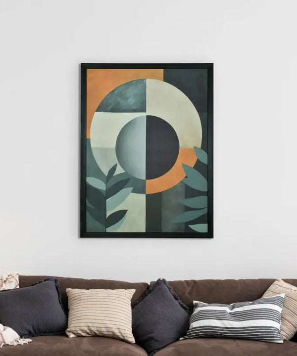 Sowpeace's Handcrafted Scandinavian Sphere Leaves Abstract Wall Art – Premium Canvas Prints for Contemporary Home Decor — image 6
