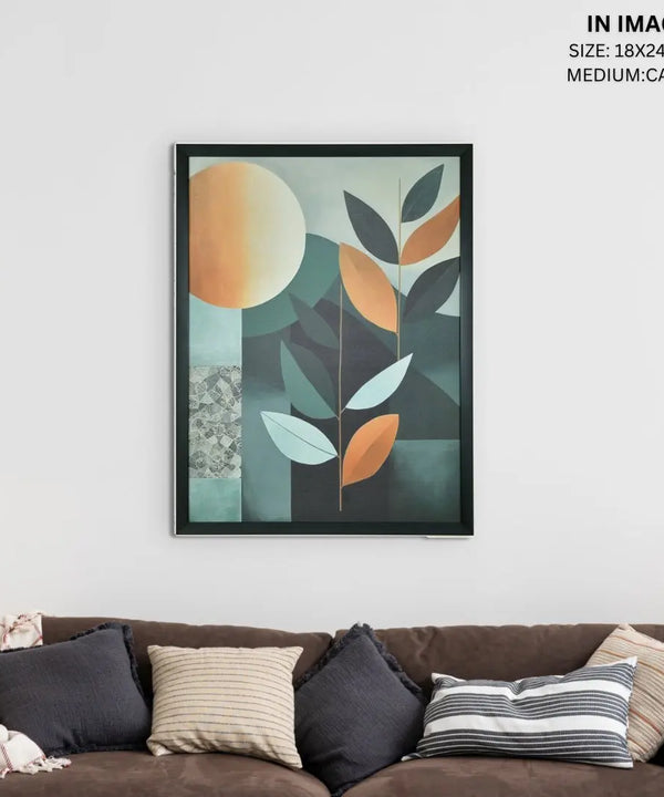 Sowpeace's Handcrafted Scandinavian Sphere Leaves Abstract Wall Art – Premium Canvas Prints for Contemporary Home Decor — image 11