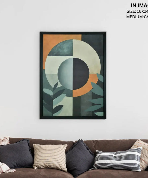 Sowpeace's Handcrafted Scandinavian Sphere Leaves Abstract Wall Art – Premium Canvas Prints for Contemporary Home Decor — image 12