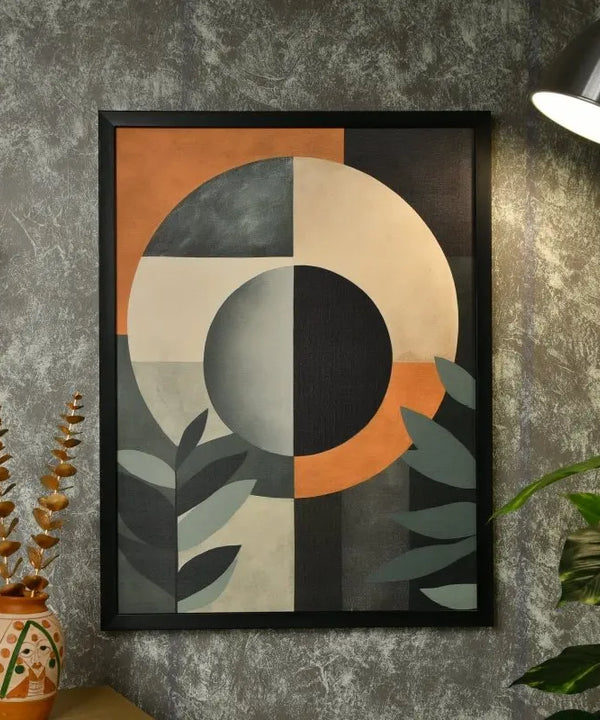 Sowpeace's Handcrafted Scandinavian Sphere Leaves Abstract Wall Art – Premium Canvas Prints for Contemporary Home Decor — image 4