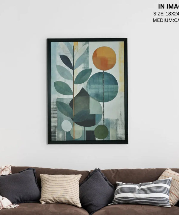 Sowpeace's Handcrafted Scandinavian Sphere Leaves Abstract Wall Art – Premium Canvas Prints for Contemporary Home Decor — image 13