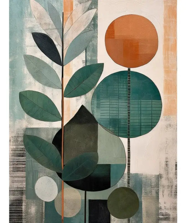 Sowpeace's Handcrafted Scandinavian Sphere Leaves Abstract Wall Art – Premium Canvas Prints for Contemporary Home Decor — image 14