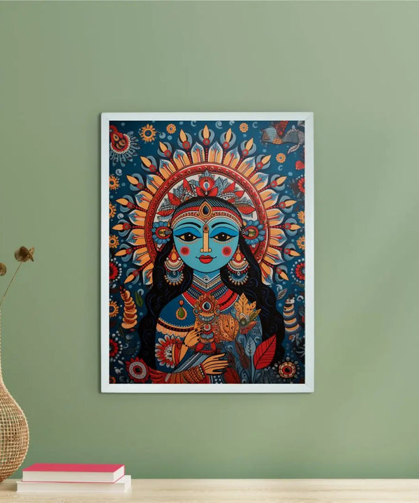 Find Your Inner Peace: Sowpeace Radha Print – Premium Indian-Inspired Canvas Art for Elegant and Spiritual Home Decor — main view