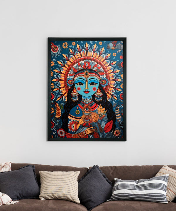 Find Your Inner Peace: Sowpeace Radha Print – Premium Indian-Inspired Canvas Art for Elegant and Spiritual Home Decor — image 2