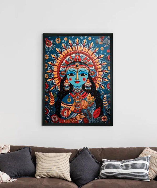 Find Your Inner Peace: Sowpeace Radha Print – Premium Indian-Inspired Canvas Art for Elegant and Spiritual Home Decor — image 2