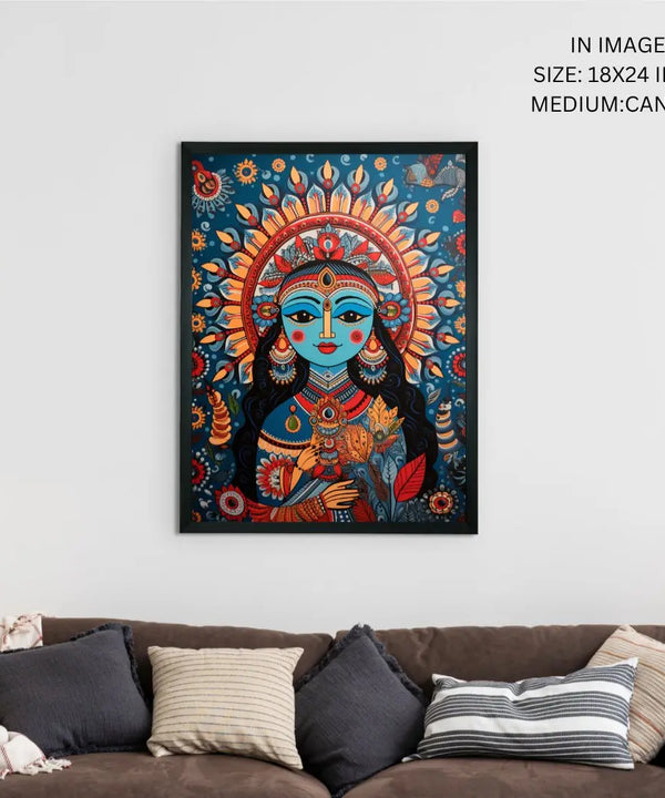 Find Your Inner Peace: Sowpeace Radha Print – Premium Indian-Inspired Canvas Art for Elegant and Spiritual Home Decor — image 5