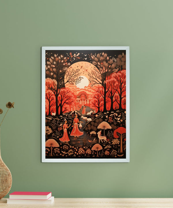 Find Your Rural Harmony: Sowpeace Handcrafted Canvas Prints – Premium Indian-Inspired Art for Elegant Home Decor — main view