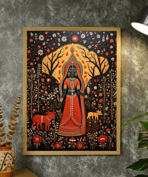 Find Your Flame: Sowpeace Handcrafted Abstract Print – Premium Indian-Inspired Canvas Art for Stylish Home Interiors — image 4