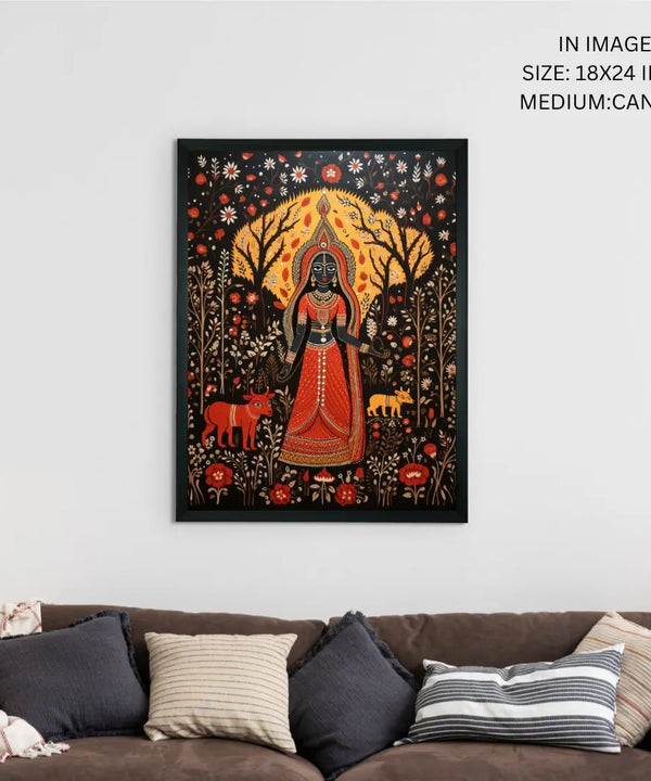 Find Your Flame: Sowpeace Handcrafted Abstract Print – Premium Indian-Inspired Canvas Art for Stylish Home Interiors — image 5