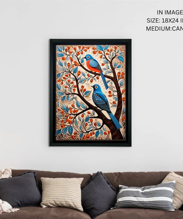 Unwind with Nature's Dance: Sowpeace Handcrafted Wall Prints – Premium Indian-Inspired Art for Elegant and Peaceful Decor — image 5