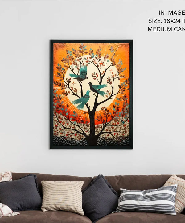 Trio Take Flight: Sowpeace Handcrafted Modern Art – Premium Canvas Prints for Stylish and Contemporary Home Decoration — image 4